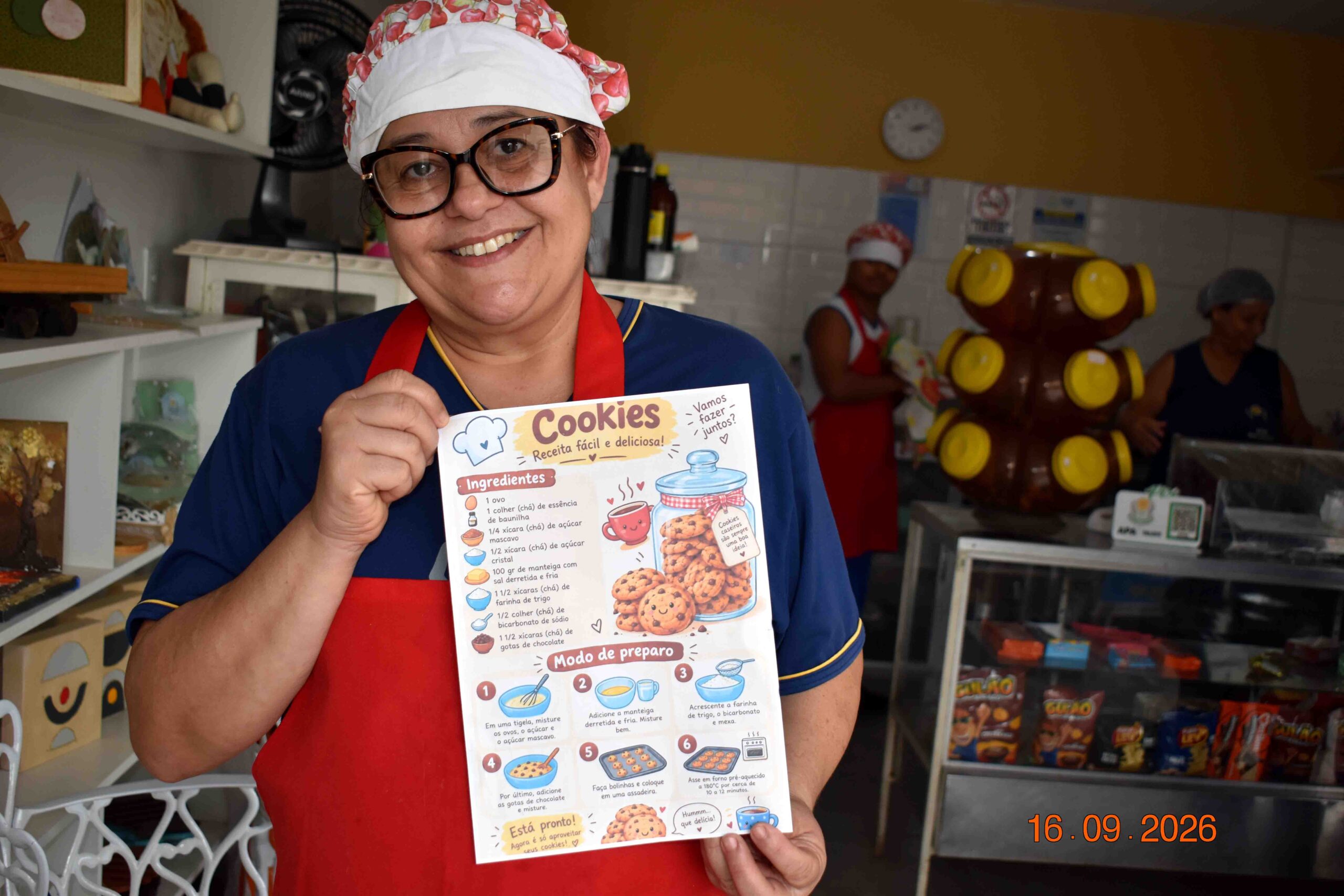 Cookies na Oficina de Culinária do CAEE